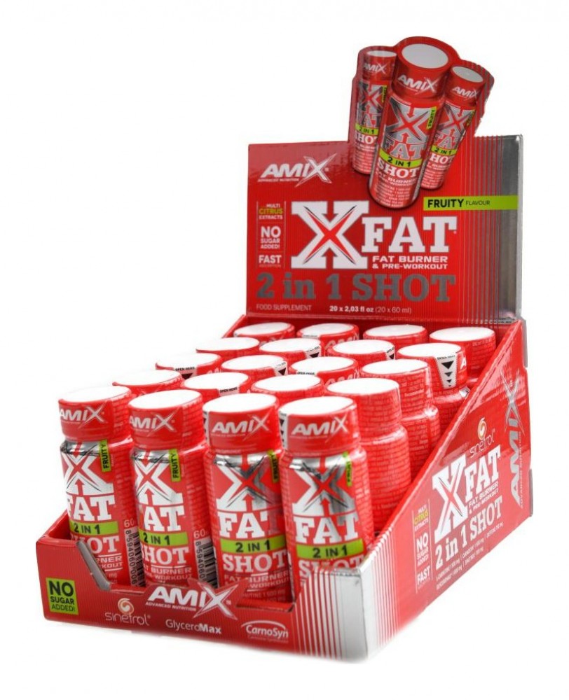 X-Fat® 2 in 1 SHOT 20 x 60ml BOX Fruity