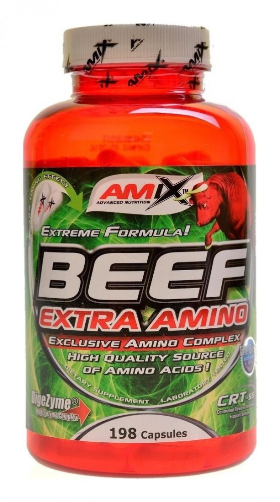 Beef extra amino 198 kapslí