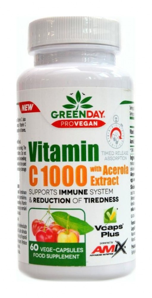 Provegan Vitamín C 1000mg with Acerola 60 kapslí