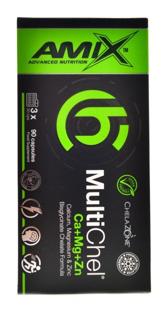 Multichel Ca+Mg+Zn chelate 90 kapslí