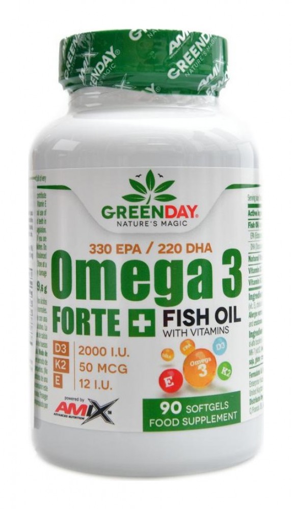 Omega 3 D3 + K2 + E 90 kapslí