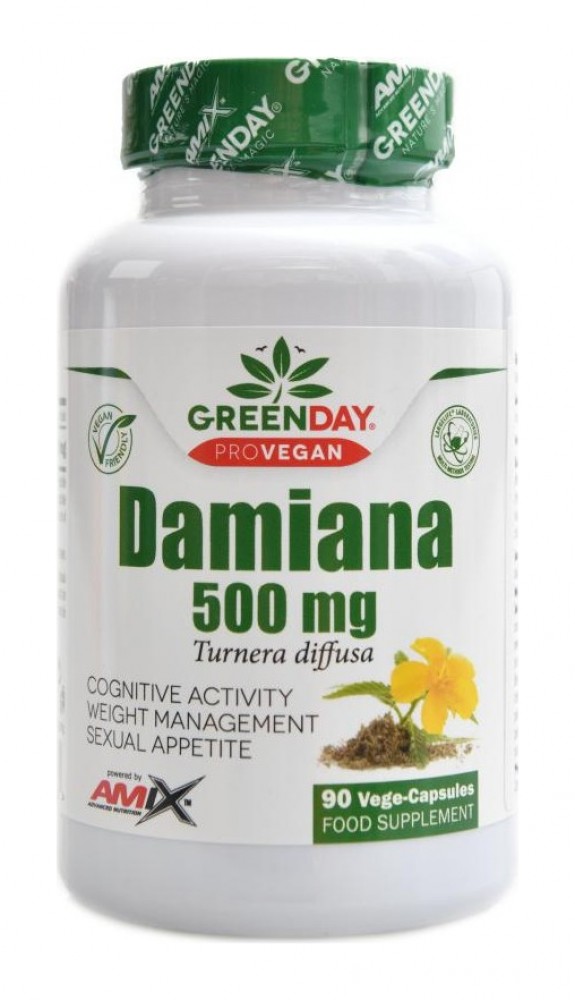 Damiana 500mg provegan 90 kapslí