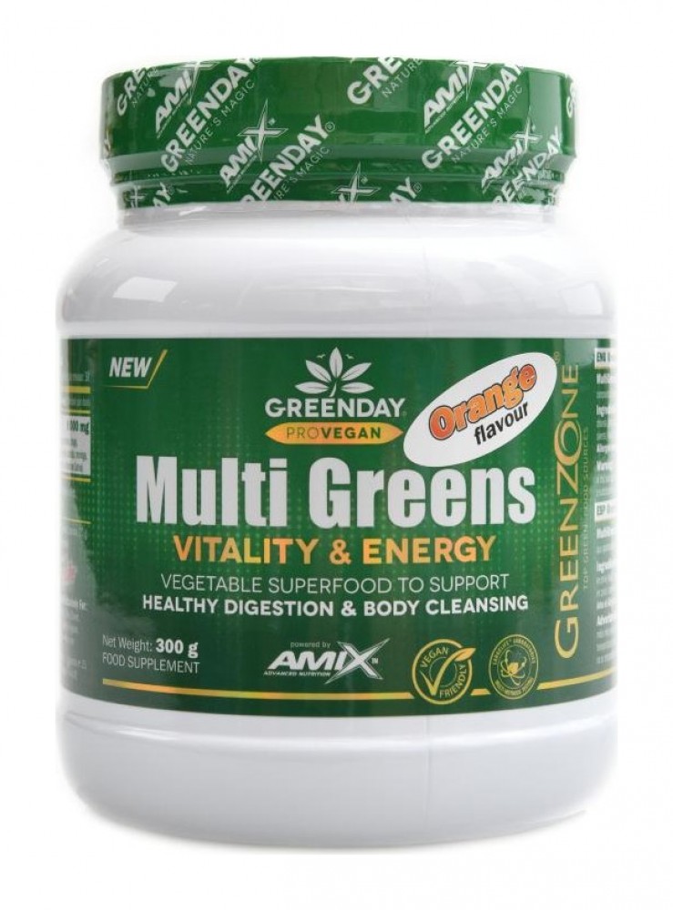 Multi greens vitality energy 300g pomeranč