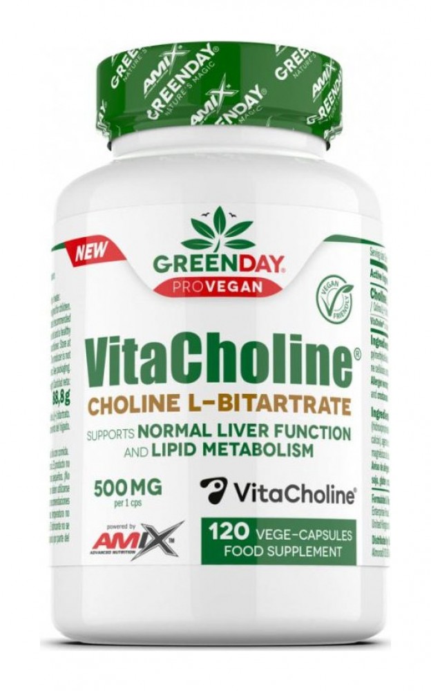 VitaCholine Choline L-bitartrate 120 vege kapslí
