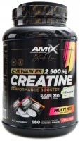 Black line Creatine creapure 2500mg chewable tabs zero sugar 210 tablet multiflavors 