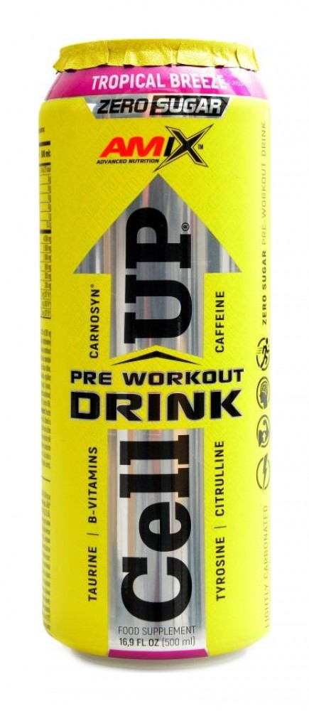 Can CellUp preworkout functional drink 500 ml