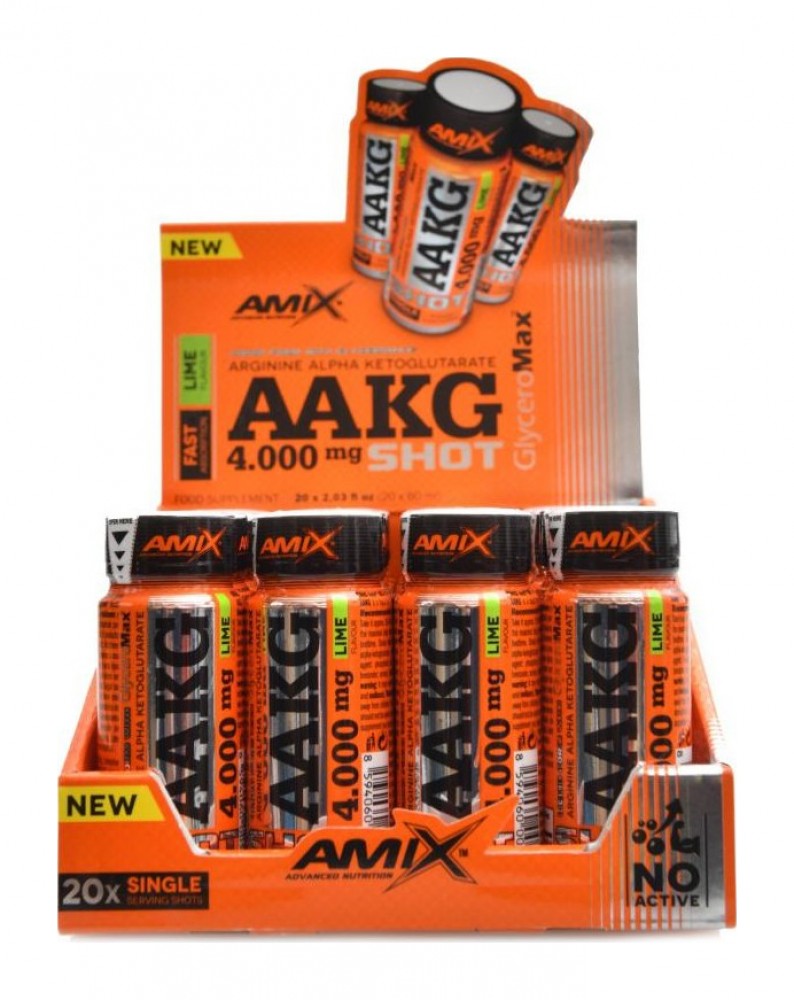 AAKG Shot 4000mg - 20x60ml BOX Lime