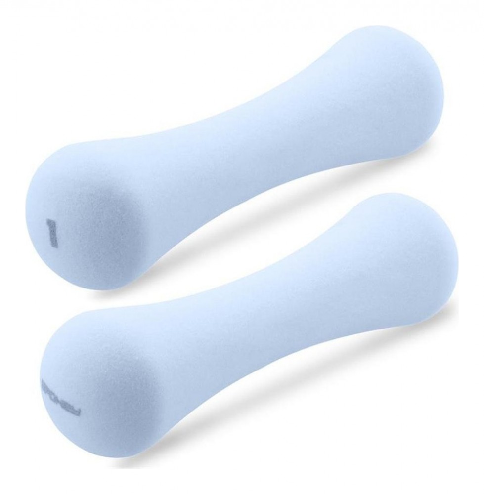 Bone sada neoprenových činek 2 x 1kg modré