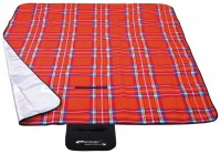 PICNIC TARTAN Pikniková deka s popruhem, 150x180 cm červené káro 