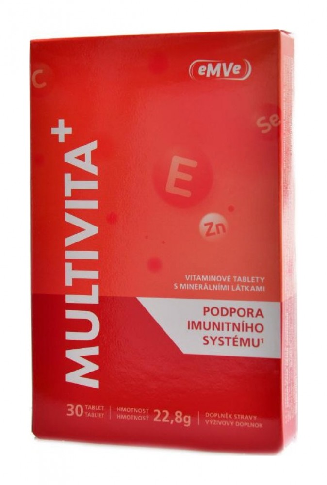 eMVe multivita+ 30 tablet blistr