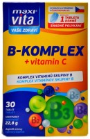 MaxiVita B komplex + vitamín C 30 tablet 