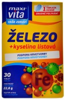 MaxiVita železo + kyselina listová 30 tablet 