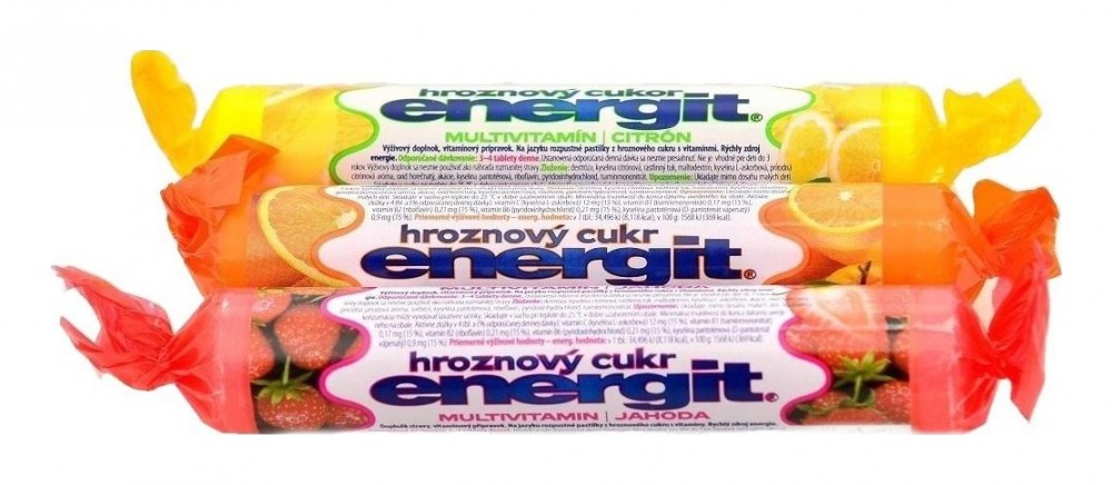 Energit multivitamín hroznový cukr 17 tablet