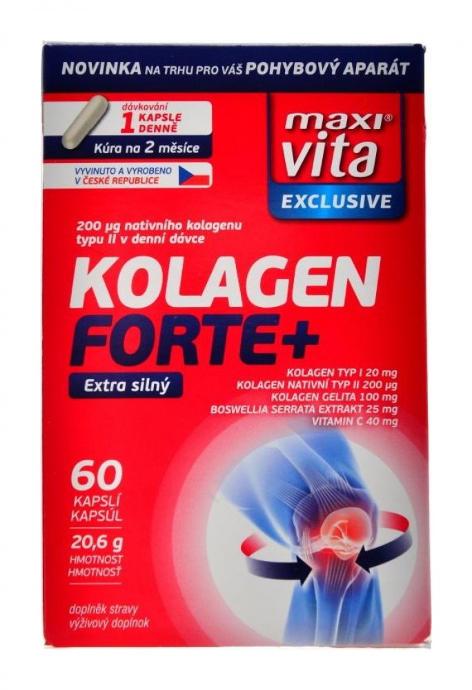 MaxiVita kolagen forte + 60 kapslí