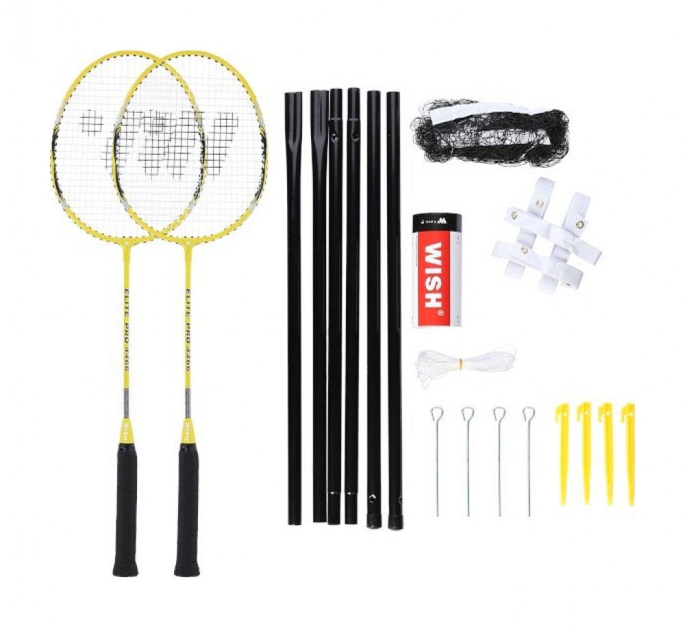 Sada raket na badminton Alumtec 4466, žlutá