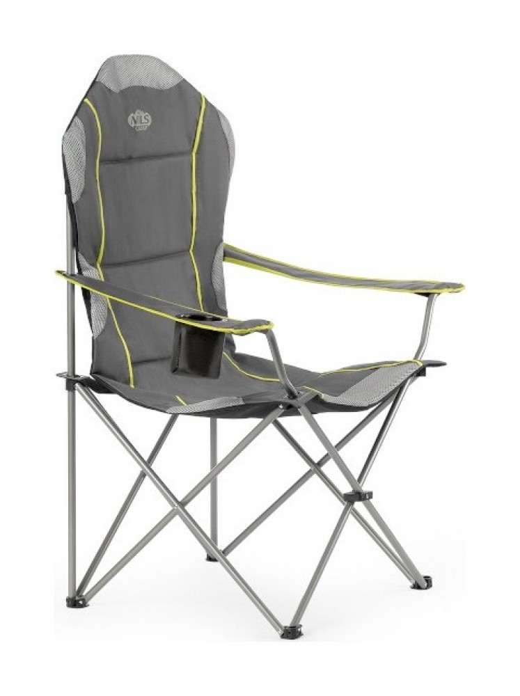 Skládací křeslo NILS Camp NC3080, šedé