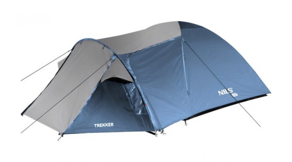 Turistický stan NILS Camp NC6012 Trekker modro-šedý