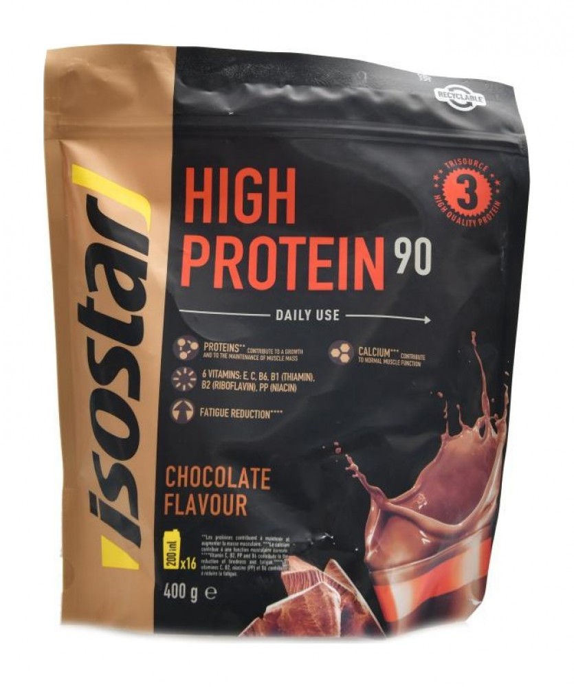 Isostar High protein 90 400 g čokoláda exp 30.6.2026