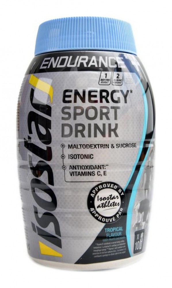 Isostar endurance + energy sport drink 790g tropical