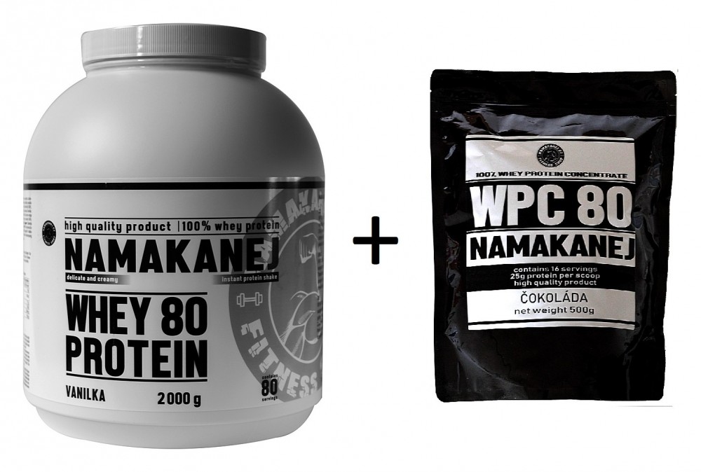 Whey 80 Protein 2000g + Namakanej Whey WPC 80 Protein 500g