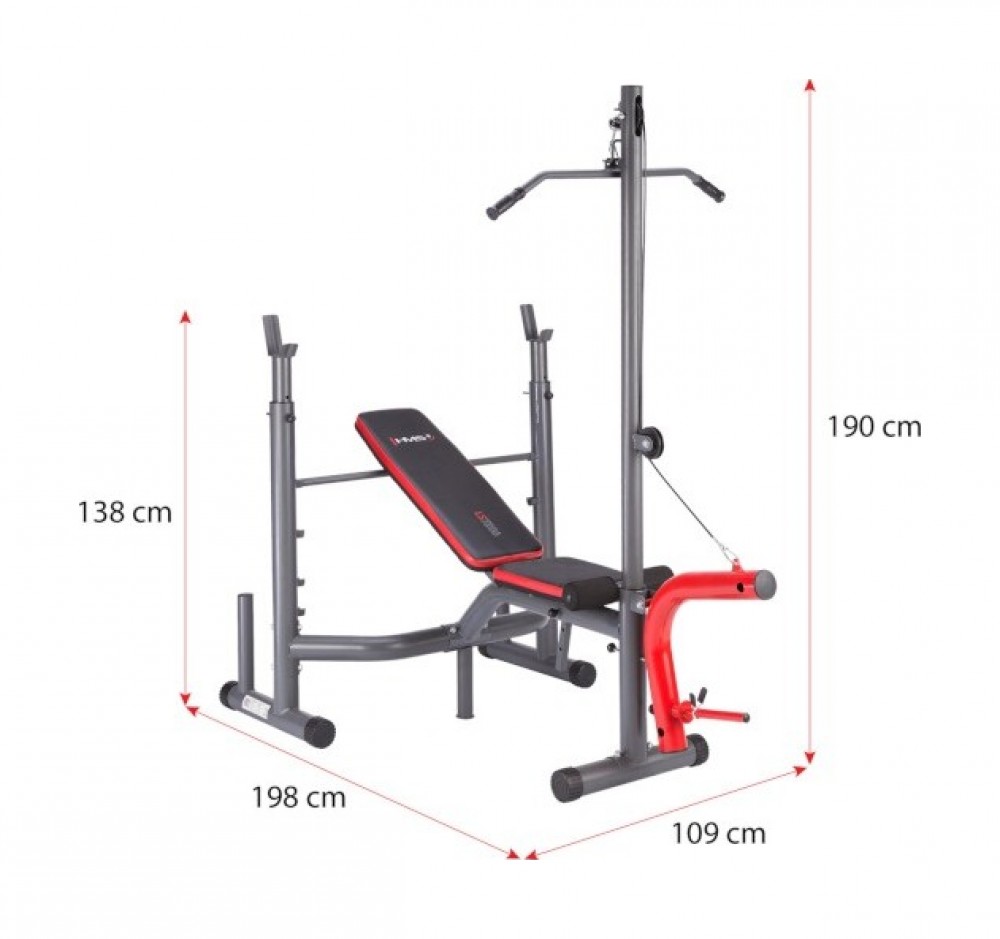 Multifunkční lavice pod velkou činku LS7206