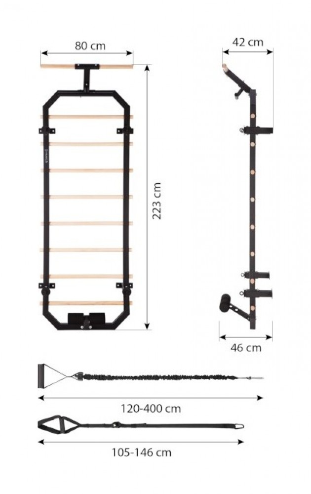 Multifunkční žebřiny DW2708