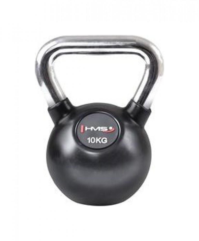 Vinylový kettlebell s chromovaným úchopem KGC 10 kg