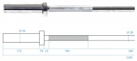 Olympijská osa HMS Premium GO160 120 x 5 cm 