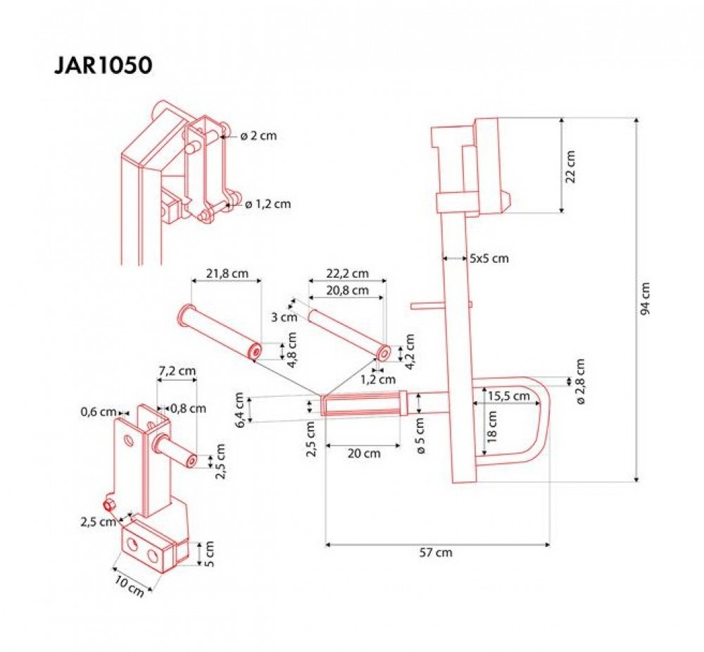Nastavitelná ramena Jammer Arms JAR1050