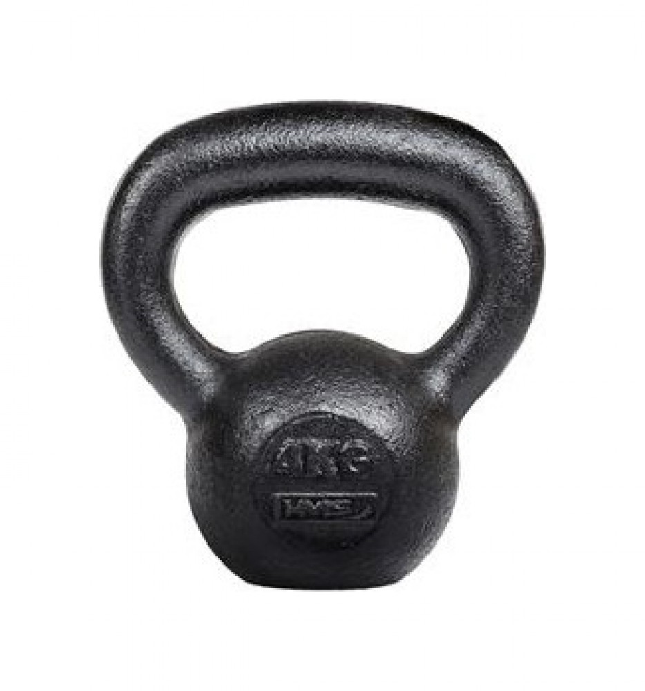 Litinový kettlebell KZG04 4 kg, černý