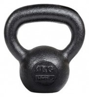 Litinový kettlebell KZG04 4 kg, černý 