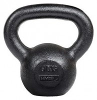 Litinový kettlebell KZG06 6 kg, černý 