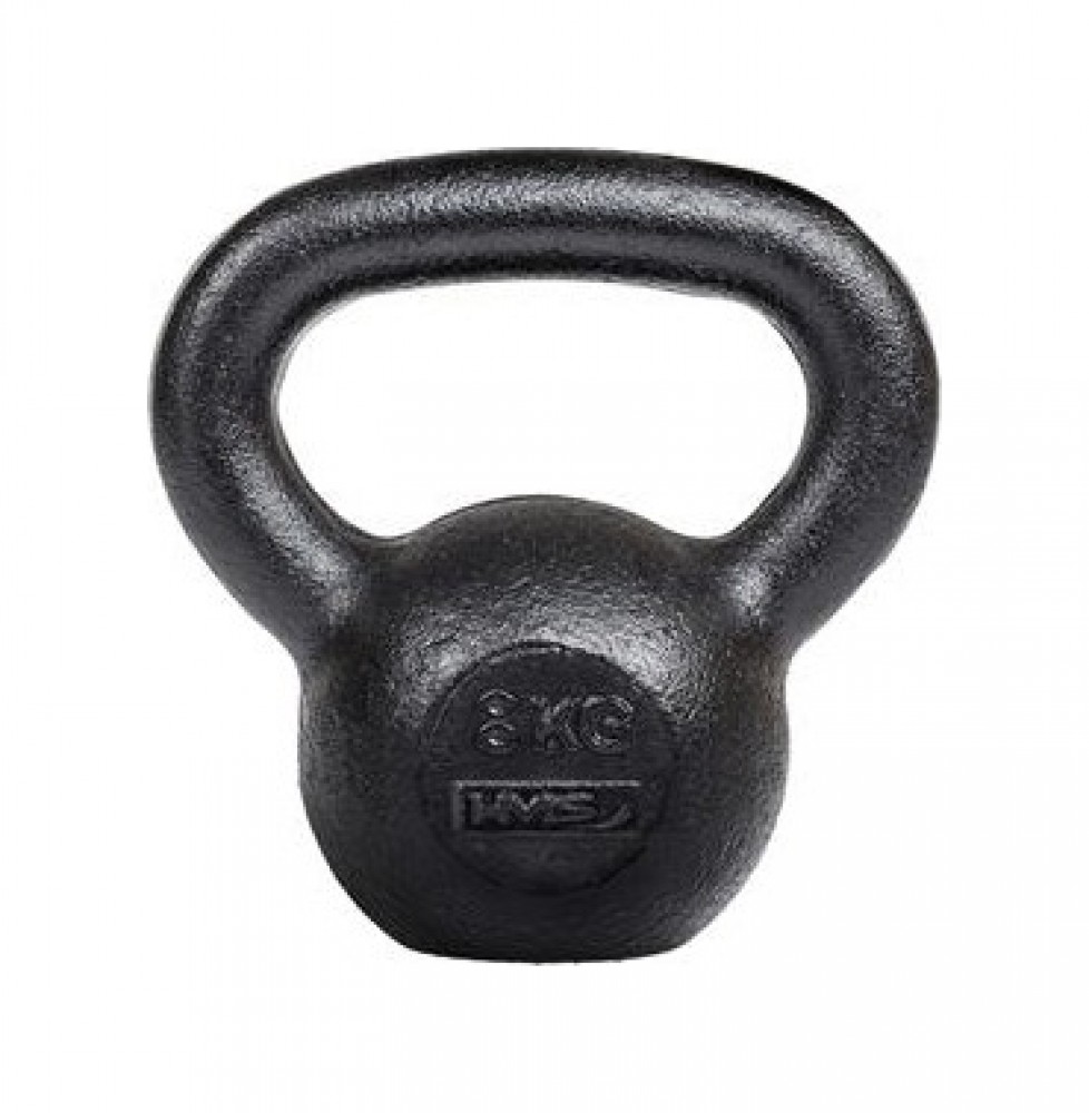 Litinový kettlebell KZG08 8 kg, černý