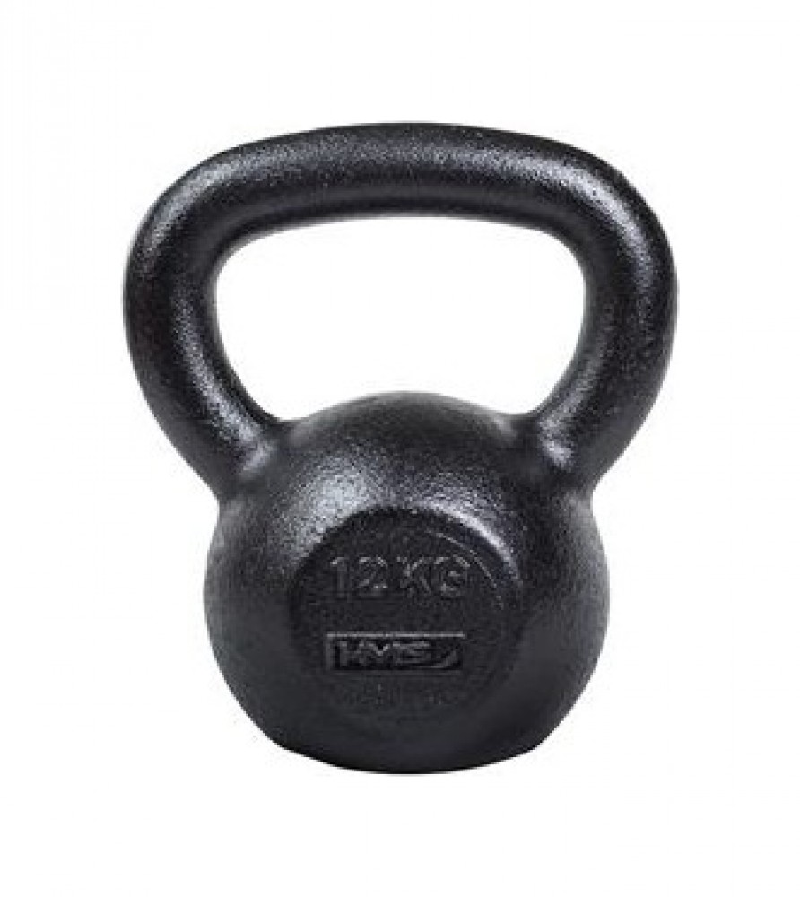 Litinový kettlebell KZG12 12 kg, černý