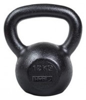 Litinový kettlebell KZG12 12 kg, černý 