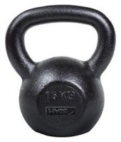 Litinový kettlebell KZG16 16 kg, černý 