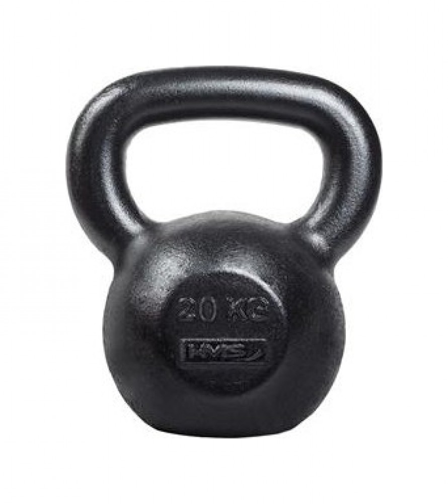 Litinový kettlebell KZG20 20 kg, černý