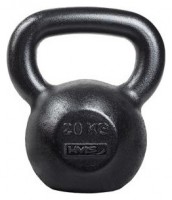 Litinový kettlebell KZG20 20 kg, černý 