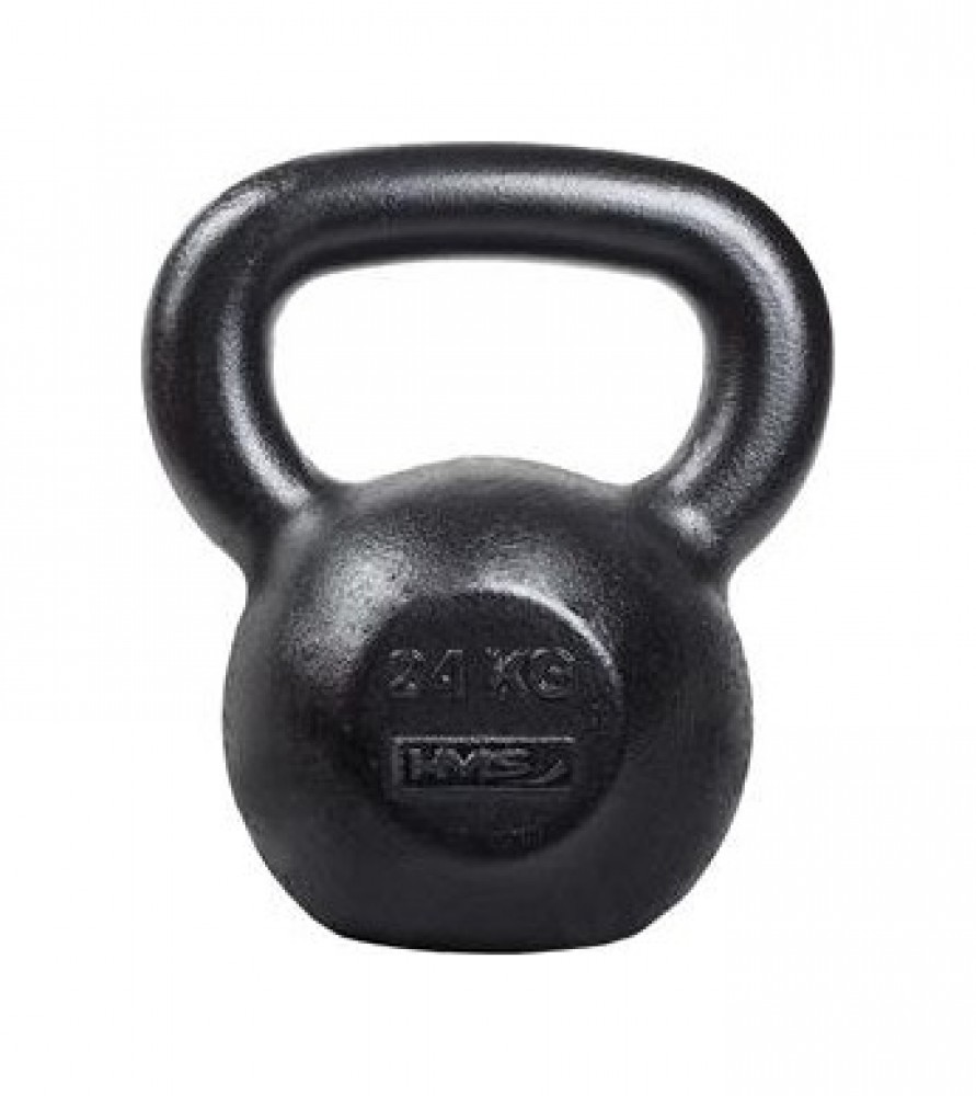 Litinový kettlebell KZG24 24 kg, černý