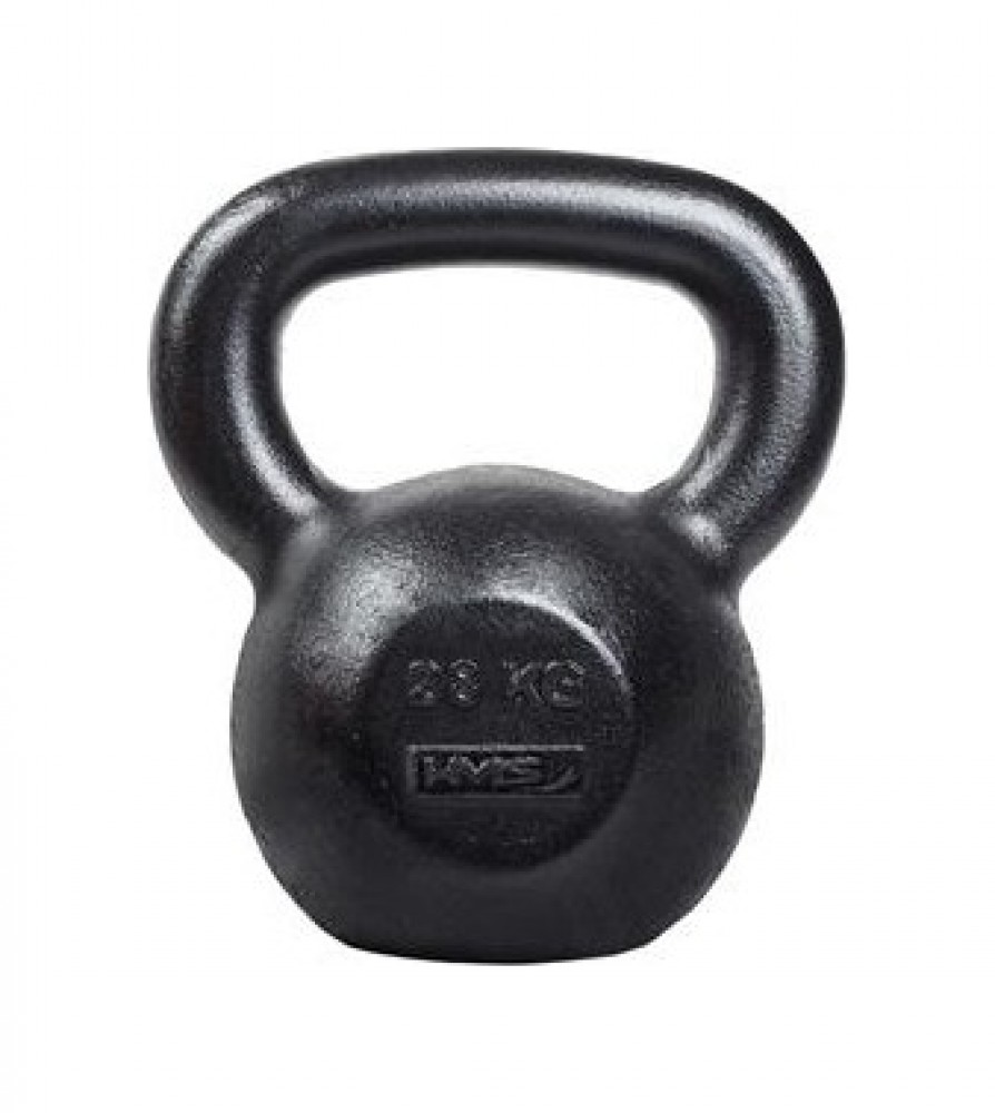 Litinový kettlebell KZG28 28 kg, černý