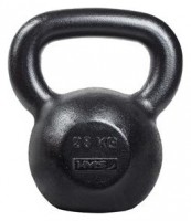 Litinový kettlebell KZG28 28 kg, černý 