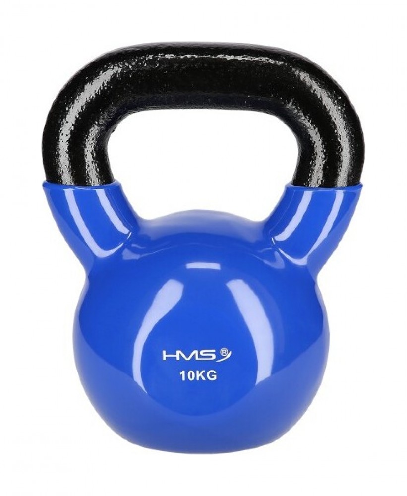 Kettlebell pokrytý vinylem KN 10 kg, modrý