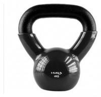 Kettlebell pokrytý vinylem KNV04 4 kg, černý 