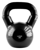 Kettlebell pokrytý vinylem KNV08 8 kg, černý 