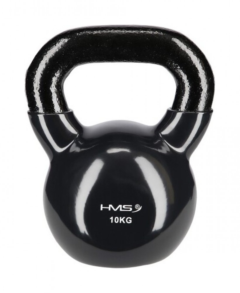 Kettlebell pokrytý vinylem KNV10 10 kg, černý