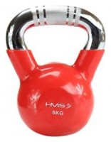 Kettlebell s chromovaným úchopem KTC 6 kg červený 