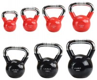 Kettlebell s chromovaným úchopem KTC 8 kg červený 