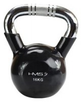 Kettlebell s chromovaným úchopem KTC 16 kg černý 