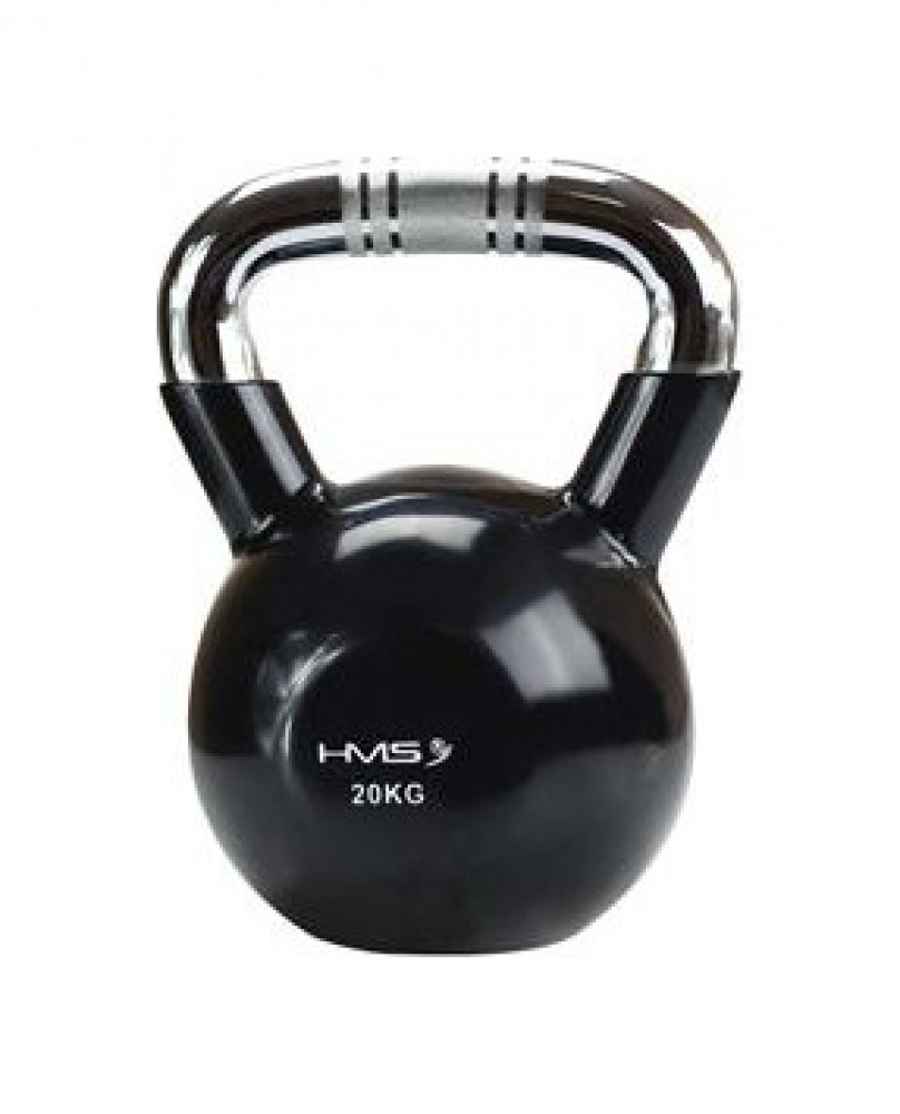 Kettlebell s chromovaným úchopem KTC 20 kg černý