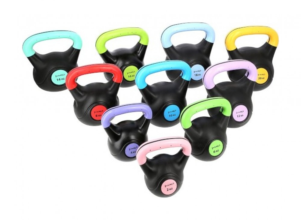 Kompozitový kettlebell KPC02 Vin-Bell 2 kg růžový